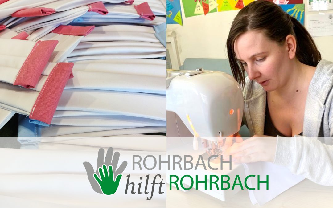 Gut gerüstet: Behelfsmasken von der Gemeinde Rohrbach
