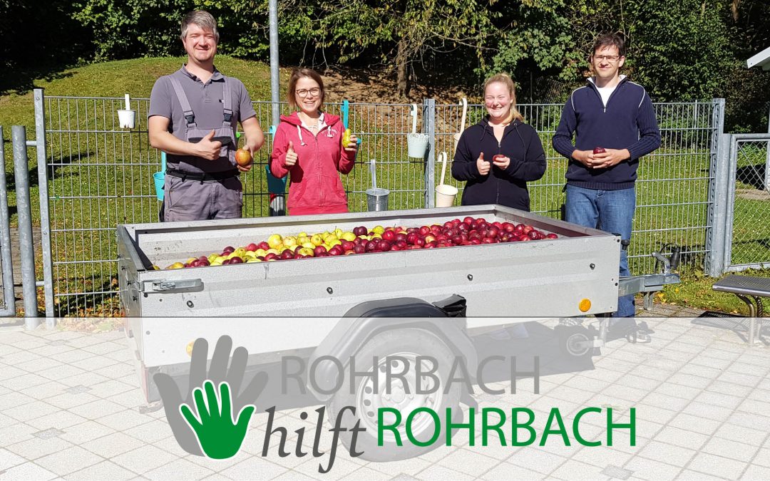 WIR SAGEN „DANKE“ – Rohrbacher Apfelspende war richtig klasse!