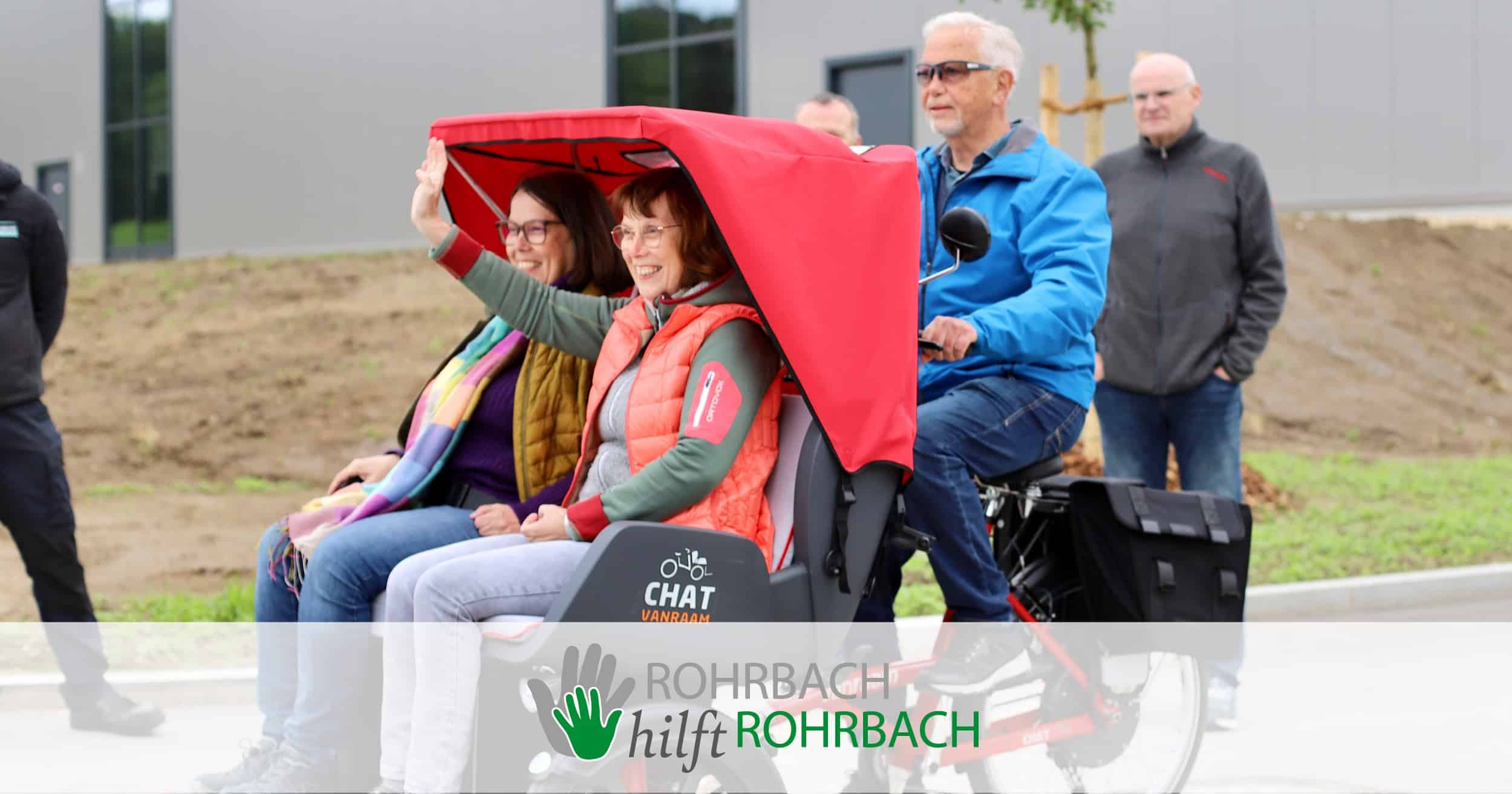 Startschuss für die erste Rohrbacher Rikscha - Rohrbach hilft Rohrbach